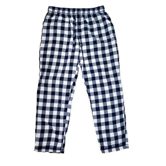2/$20 Nautica Navy Blue & White Plaid Pattern Sleepwear Pants Size: M - Picture 1 of 8